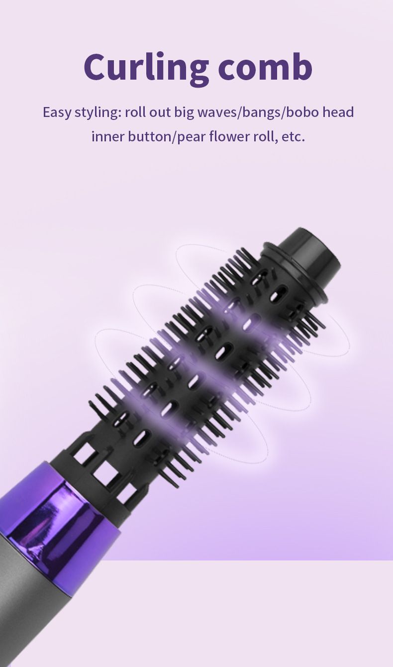 Para viagens e casa, secador de cabelo iônico negativo leve, configurações frias de calor com 3 acessórios_voghion.com