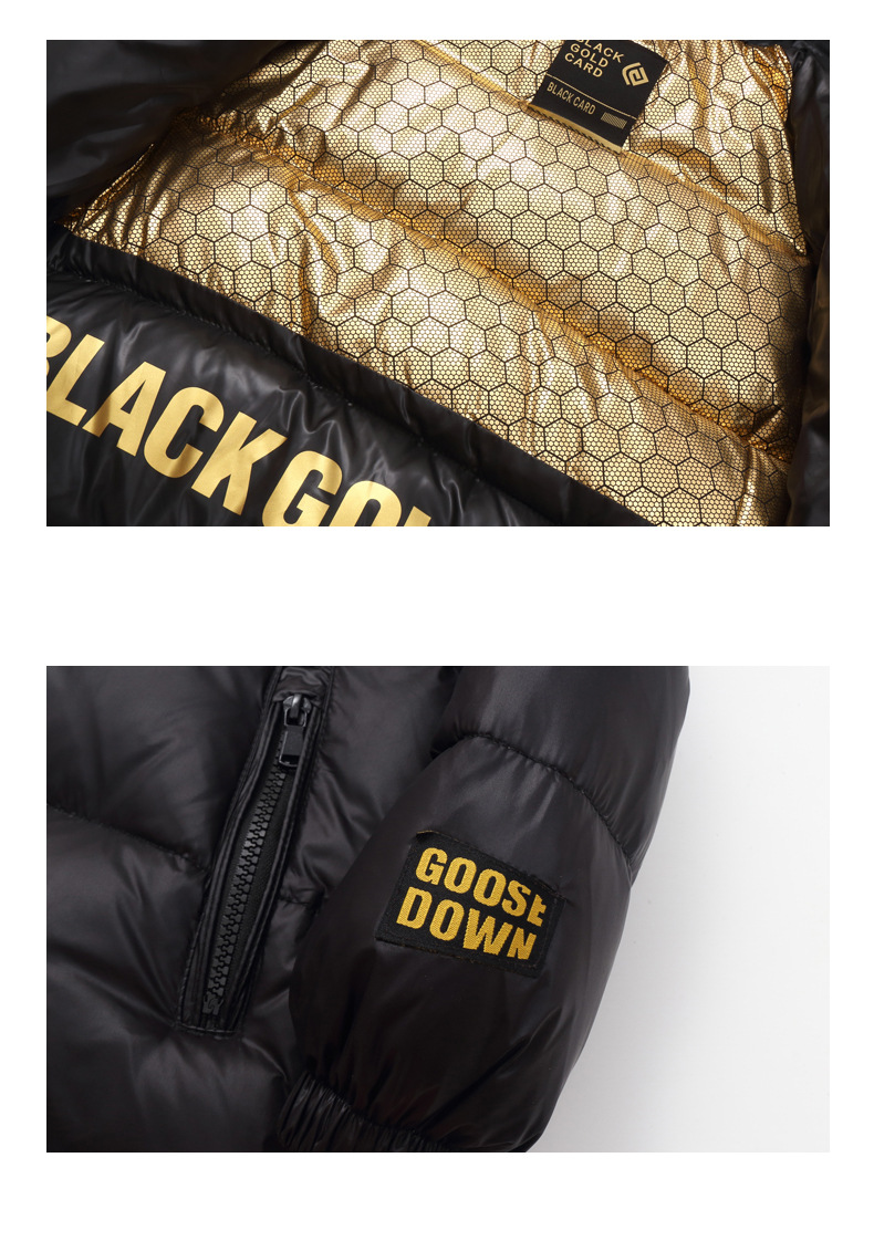 Children's medium length thick warm down jacket_voghion.com