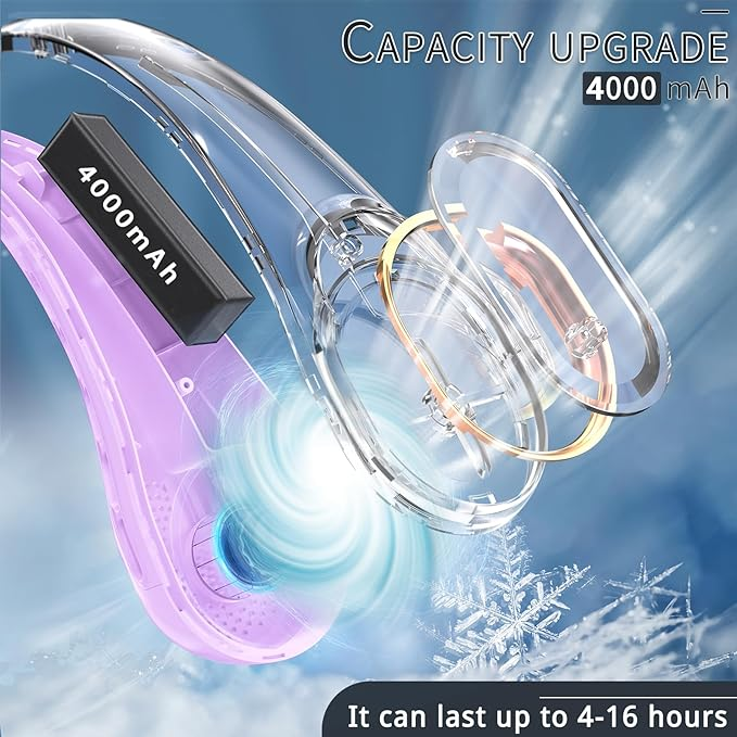 Ventilator za vrat, polnilni osebni ventilator z USB-jem_voghion.com