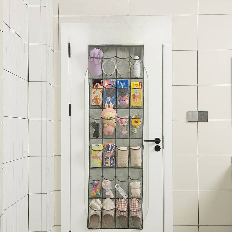 Familjearrangör över dörren Mesh Skoorganisator 12-ficks hängande förvaringsväska för garderob Entré Sovsal Utrymmesbesparande väggfäste_voghion.com