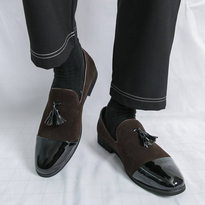 Man Casual Shoes Comfortable Fashion Luxury Loafers Men Leather Shoes_voghion.com
