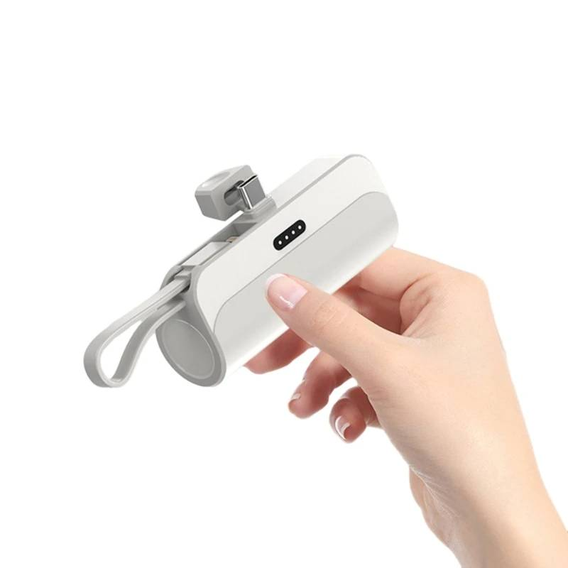 5000mah Pocket Wireless Capsule Power Bank, Compact And Portable, Mobile Power Bank, Power Bank_voghion.com