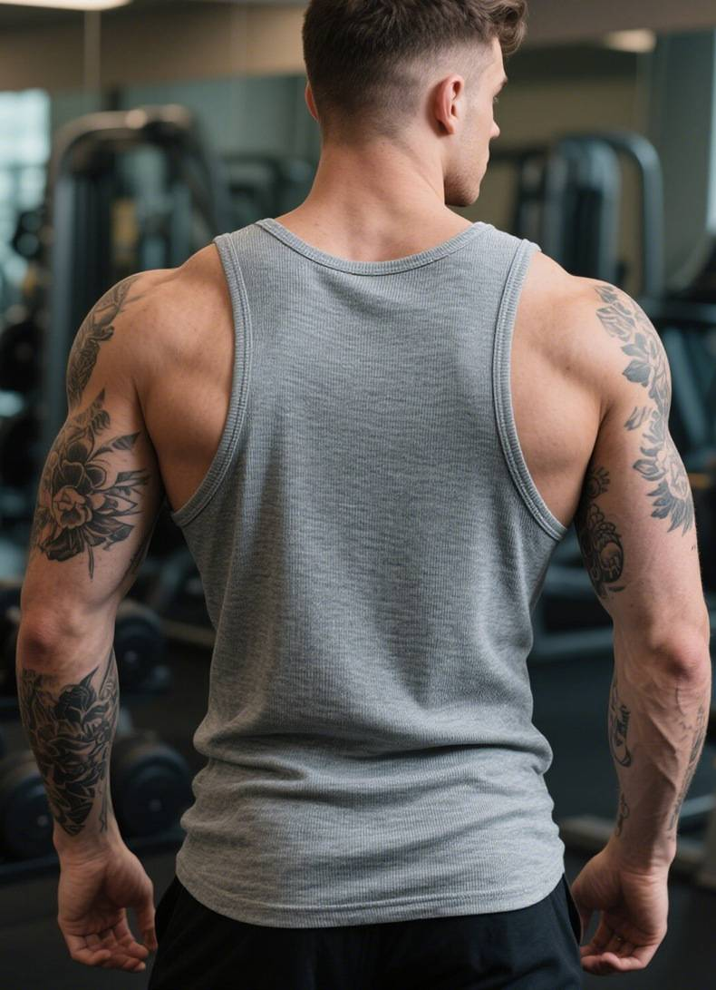 Arbeitskleidung in Kartons, Fitnessweste aus weißer Baumwolle im Retro-Stil, Sportunterhemd für ältere Männer, Hürden, schwere Weste mit Gewinde, männliche Basisschicht_voghion.com