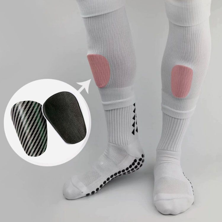 Planche de protection des jambes de football à motif en fibre de carbone Mini Master Sports Insert Board_voghion.com