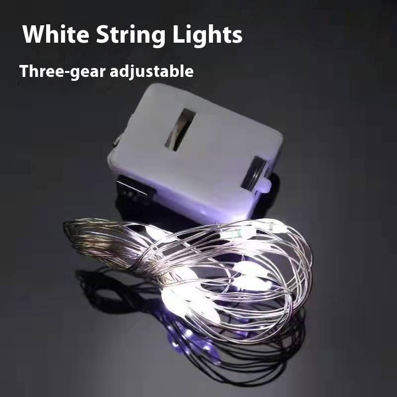 Lucine LED scintillanti a 3 modalità con filo di rame flessibile, mini luci a batteria per decorazioni di matrimoni, Natale e compleanni_voghion.com