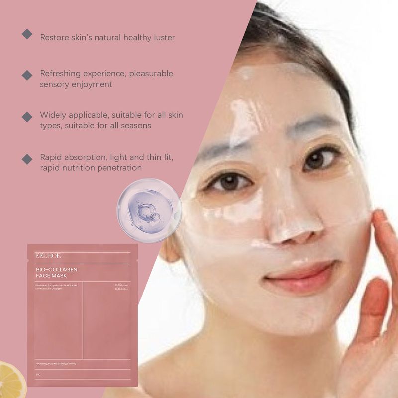 EELHOE Collagen Hydrating Moisturizing Anti-Wrinkle Smooth Skin Mask Sheet_voghion.com