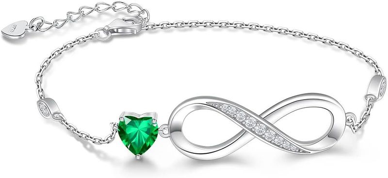 Onendlech Léift Zyklus 8 Charakter Bracelet weiblech Perséinlechkeet Vera Bracelet Mikro Inlaid_voghion.com