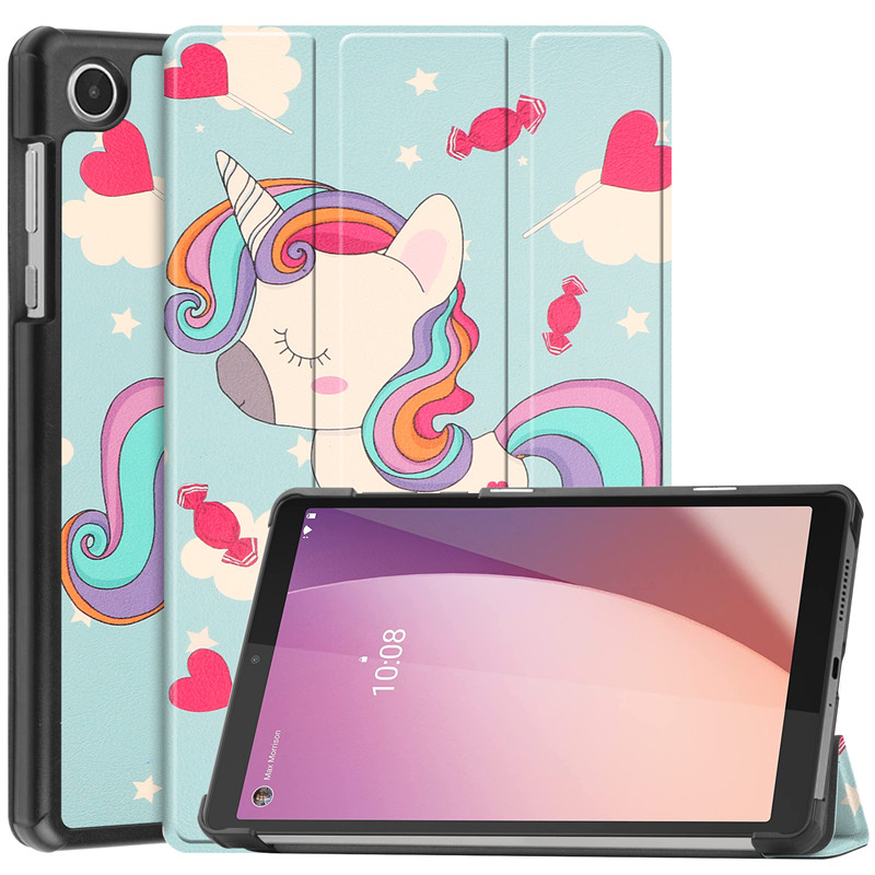 Für Lenovo Tab M8 Gen 4 Fall 8,0 TB-300FU Tablet Tri Folding PU Leder Funda Für Lenovo M8 4th Gen abdeckung TB-300XU Etui + Stylus_voghion.com