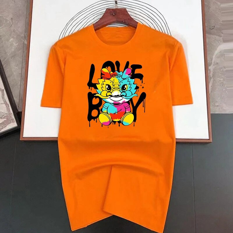 2024 Dagon Yea China Pint Shot Sleeve Band pólók Pamut Férfi Alkalmi Szarok Nagyméretű Steetwea Divat Unisex_voghion.com