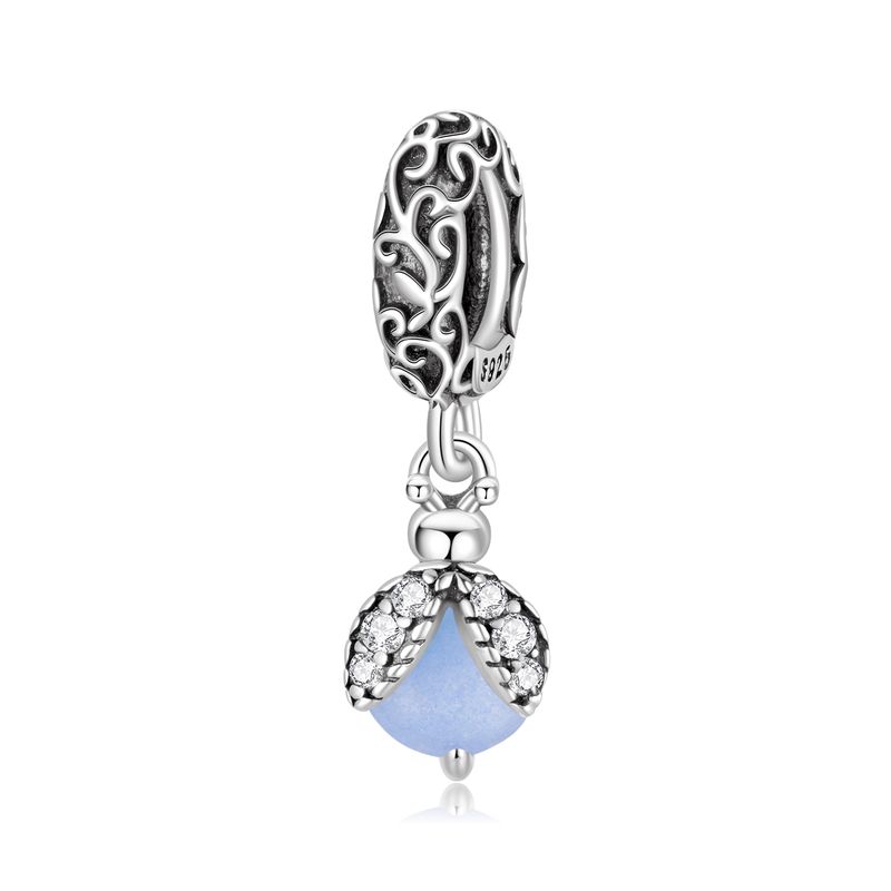 Luminous Firefly Pendant Charm Sterling Silver Charm, SCC3106_voghion.com