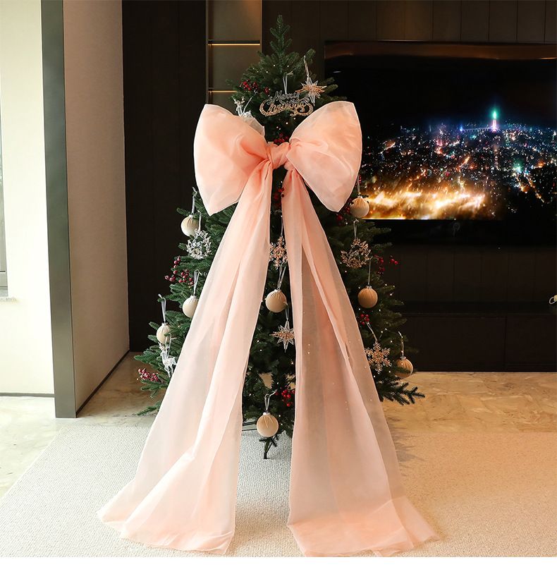 Albero di Natale in PE/PVC di alta qualità con fiocco decorativo – Albero artificiale floccato da 180 cm/210 cm/240 cm per decorazioni per la casa e l'hotel_voghion.com