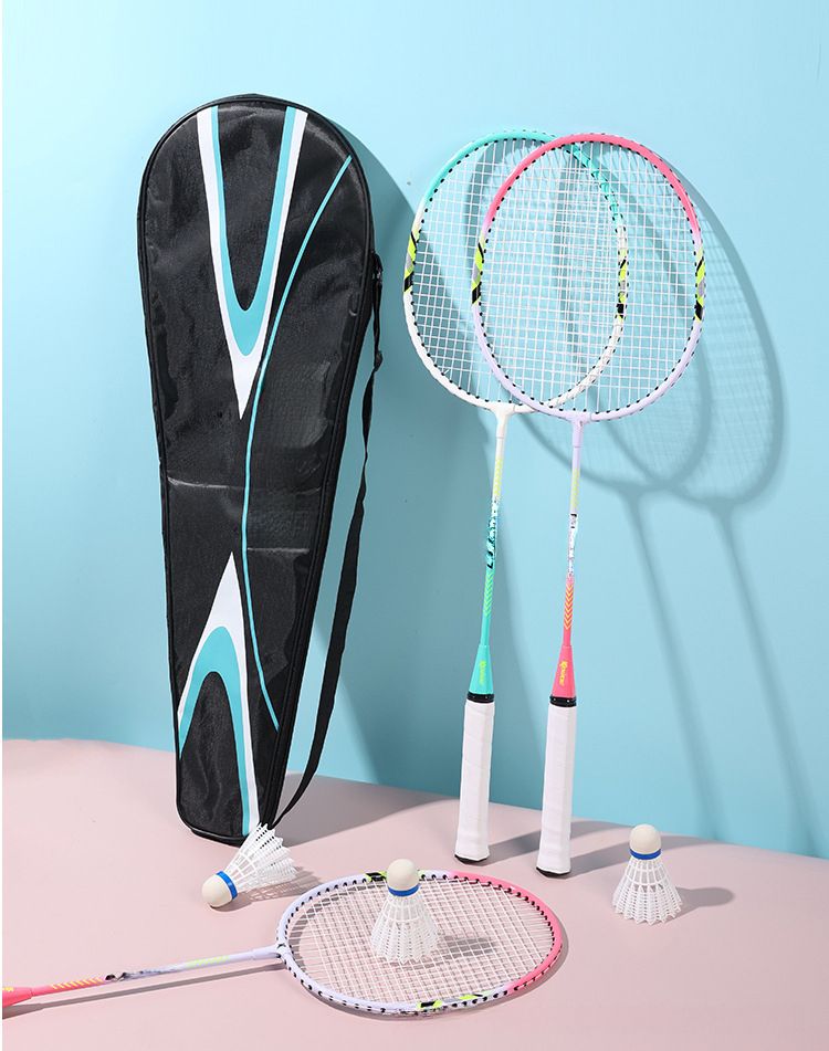 Kneel Mandarin Duck Set For Beginners Fitness Training Student Entry-Level Badminton Racket Durable_voghion.com
