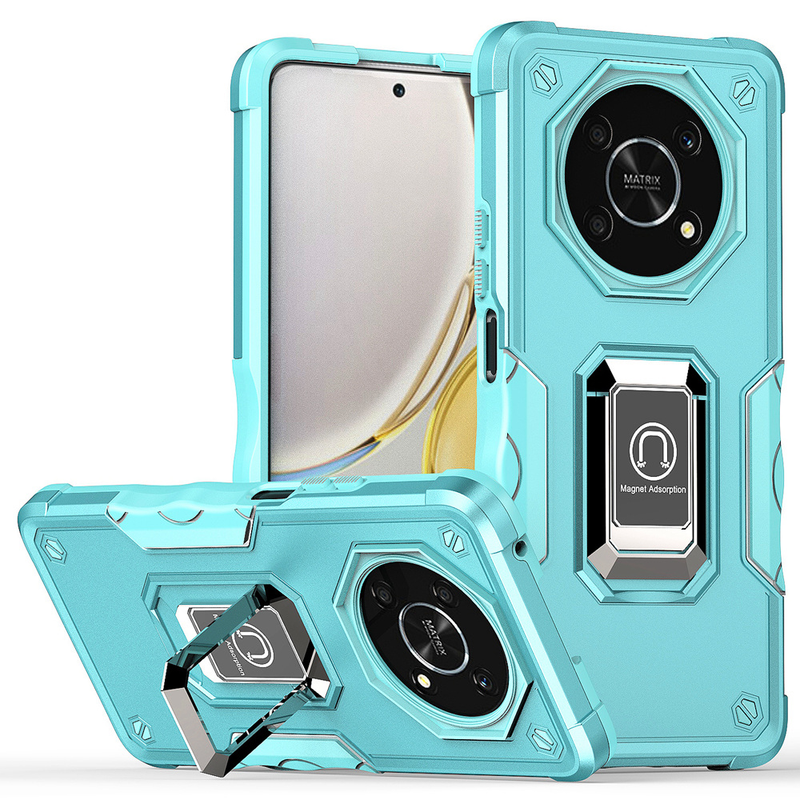 KEYSION Shockproof Armor ovitek za Honor X9 5G X30 Silikonski + PC kovinski obroč stojalo hrbtni pokrov telefona za Huawei Honor Magic_voghion.com