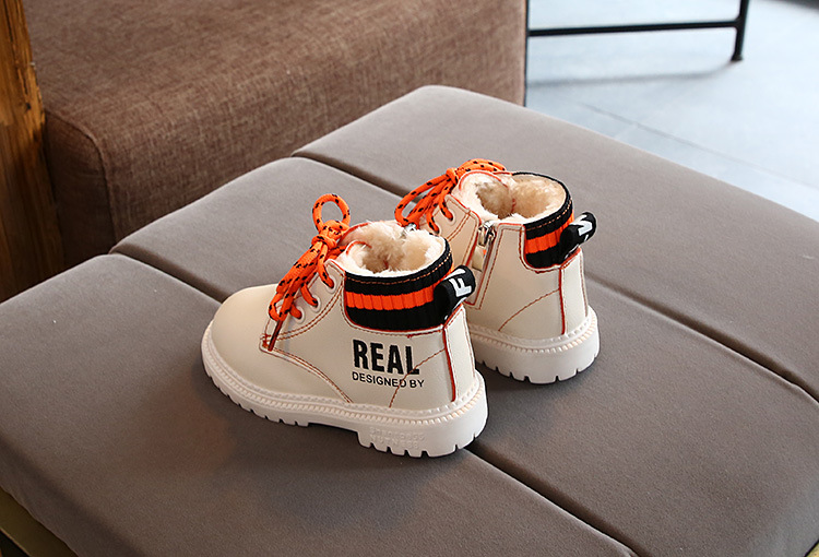 Winter Neue Kinder Jungen Mode Baumwolle Martin für Mädchen Warme Schuhe Schnee Stiefel Seitlichem Reißverschluss_voghion.com