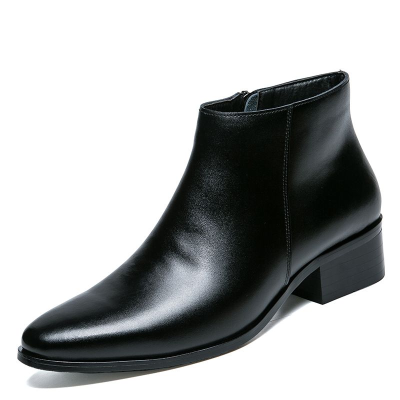 2020 Herbst und Winter Neue koreanische modische High-Top-Lederschuhe für Herren Formale einlagige Schuhe Business Travel Lederschuhe für Männer_voghion.com