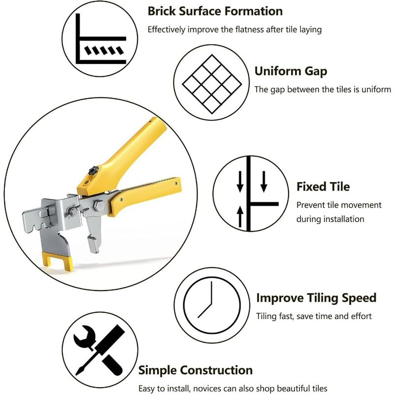 Inch Clips Reusable Leveling Tile Locator Tile 1 8 Wedges Leveling Spacers 300piecs By 100piecs Assistant System Floor DIY Easy_voghion.com