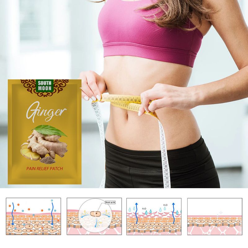 South Moon Ginger Health Strakke en afslankende dikke buik, dijen, smalle taille, lichtgewicht body shaping patch_voghion.com