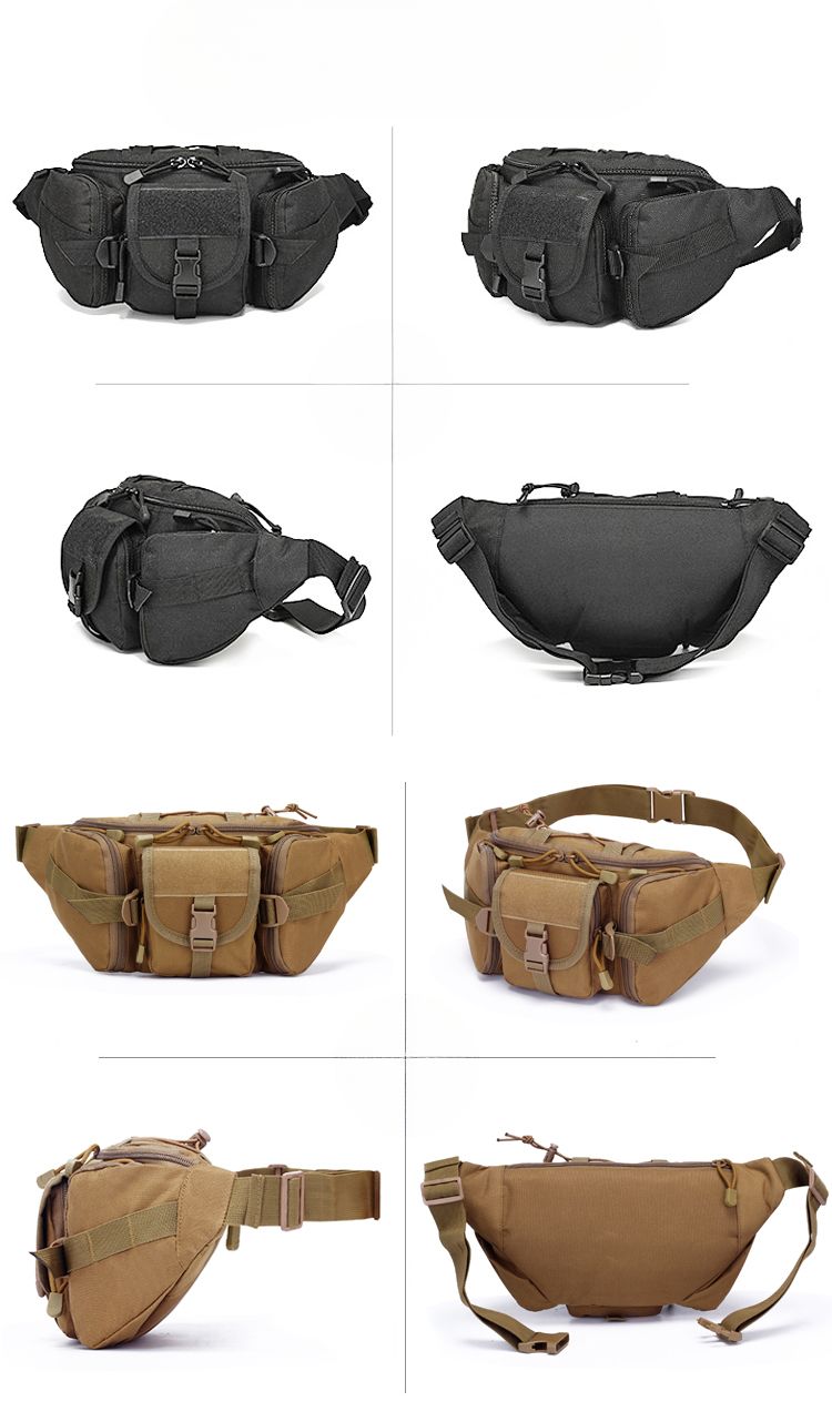 Tactical Waist Multifunctional Waterproof Wear-resistant Camouflage Canvas Tool Outdoor Cycling Fishing Lure Sports_voghion.com