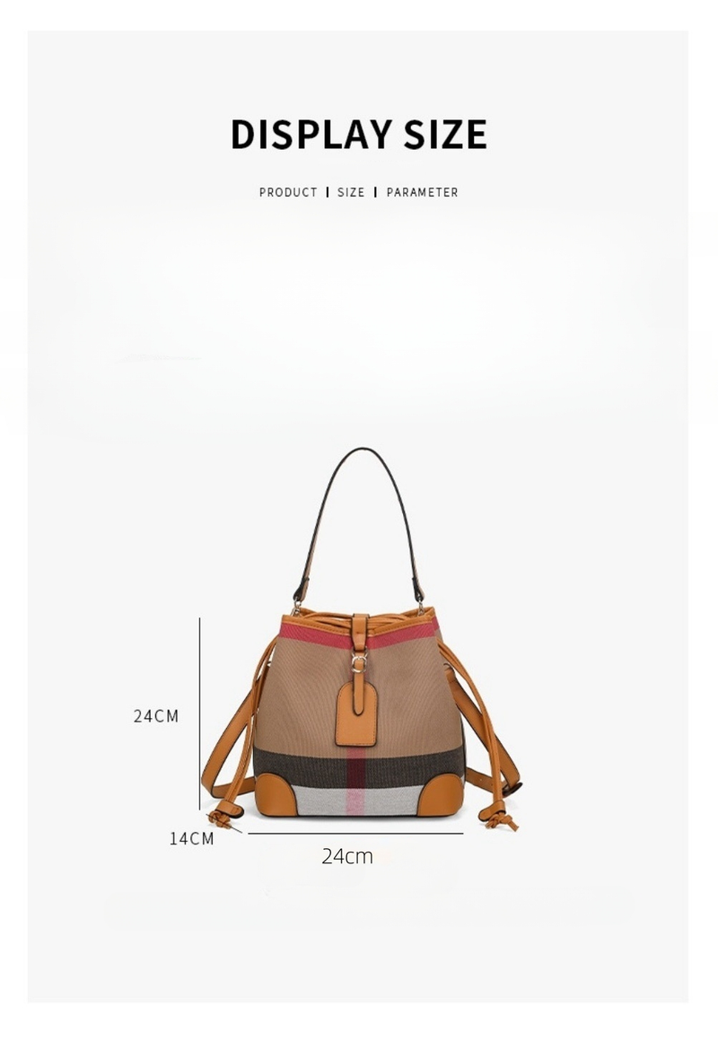 Designer-Stil Damen-High-End-Mesh-Beuteltasche aus rotem Canvas mit Karomuster, Damentasche, Temperament, One-Shoulder-Umhängetasche_voghion.com