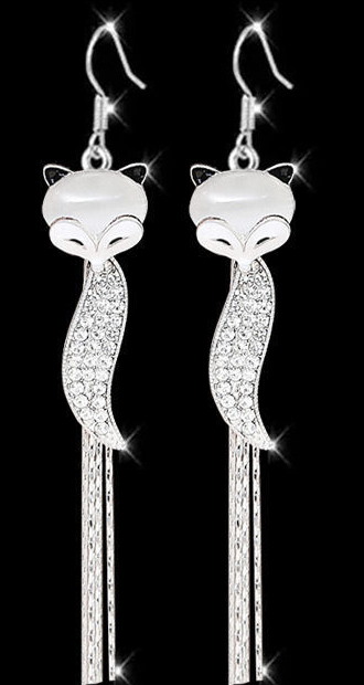 Women's Internet Celebrities With Versatile Korean Style Personality Long Tassel Stud Earrings_voghion.com
