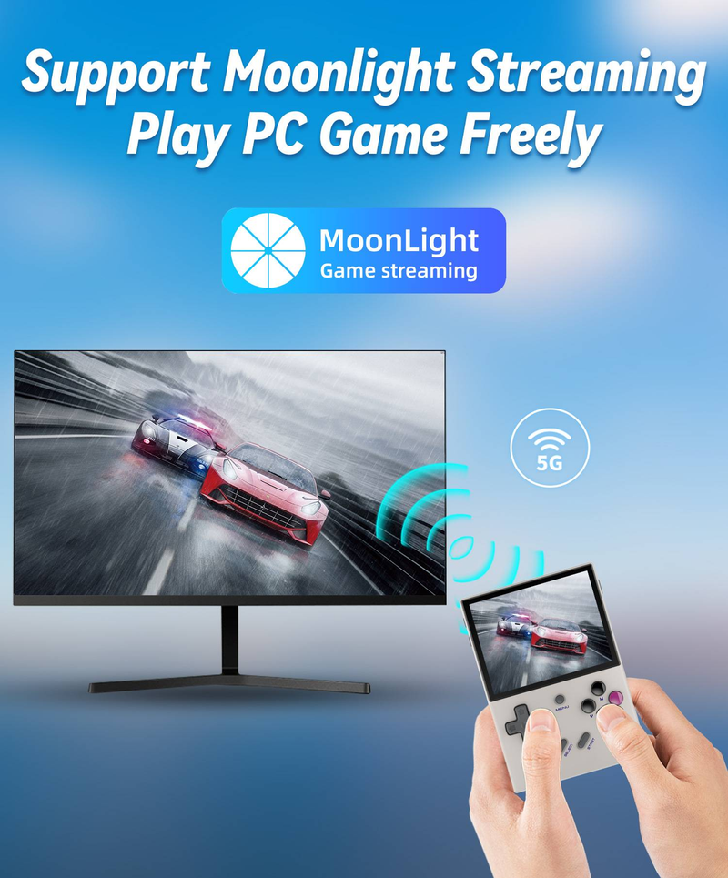 ANBERNIC RG35XX Plus Portable Video Game Console 3.5inch IPS Screen Classic Handheld Game Playe Gifts_voghion.com