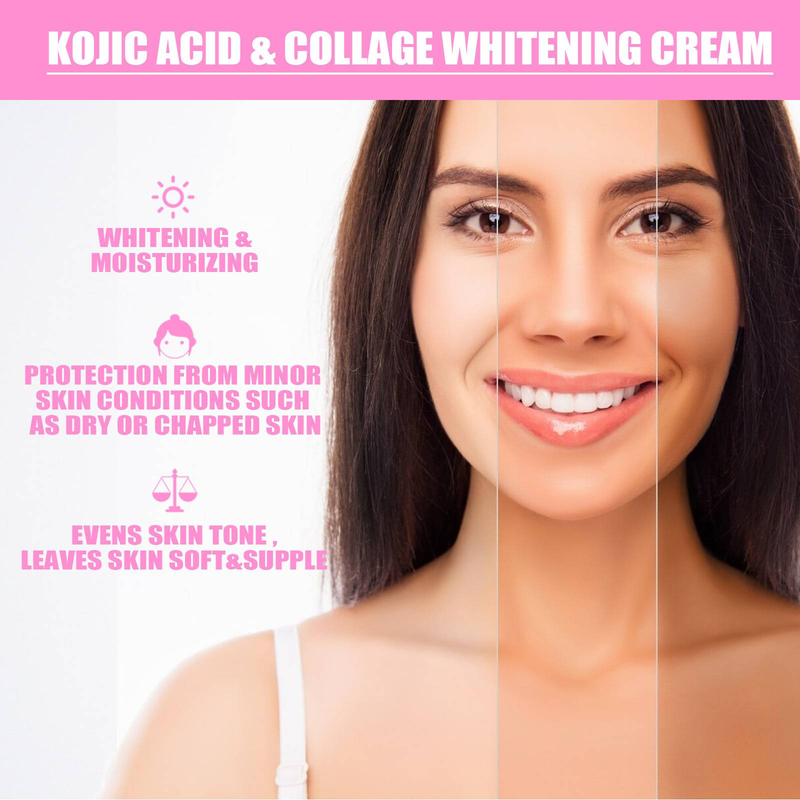 BeautyLife 50g Creme Hidratante de Absorção Rápida Ampla Aplicação Multifuncional Creme Clareador de Colágeno Facial para Menina_voghion.com