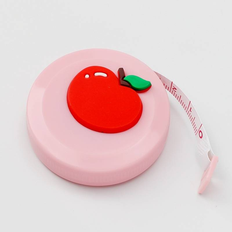 Niedliches Mini-Maßband mit Cartoon-Obst-Motiv, 1 Stück, selbsteinziehendes Maßband für einfaches Tragen._voghion.com