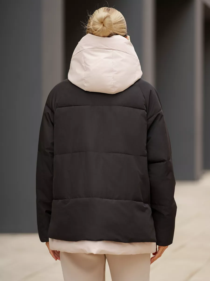 Kadın Giyim Fabrikası toptan doğrudan satış yeni kadın kışlık aşağı ceket moda basit pamuklu ceket büyük boy ceket_voghion.com