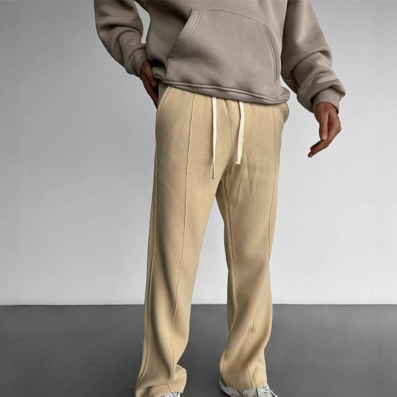 Pantalons de sport pour hommes Pantalons de fitness avec cordon de serrage Convient pour le sport et les vêtements décontractés Pantalons de survêtement_voghion.com