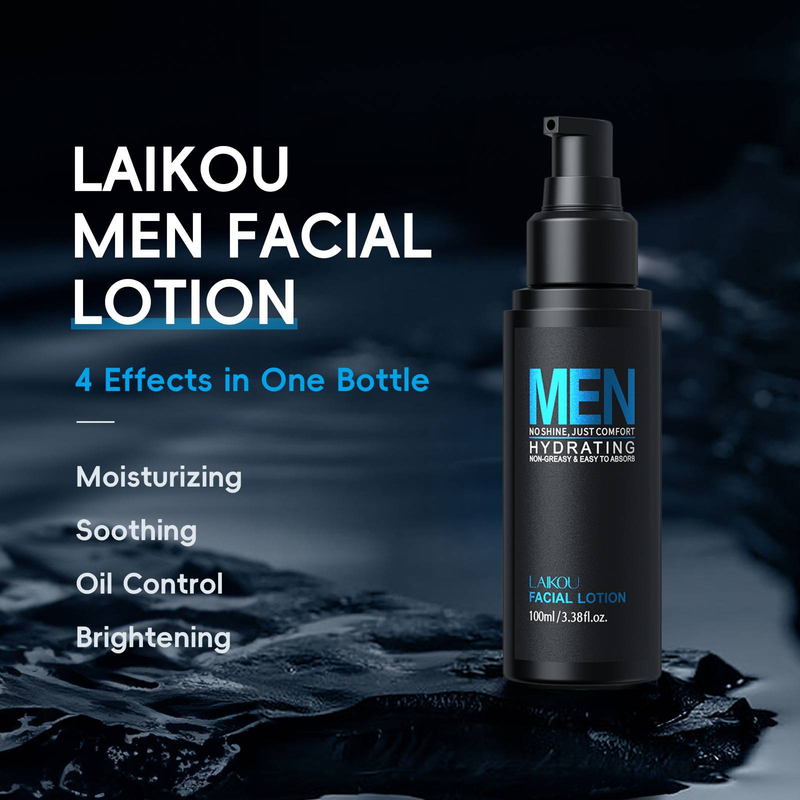 LAIKOU Men's 100ml Moisturizing & Hydrating Lotion - For All Skin Types_voghion.com