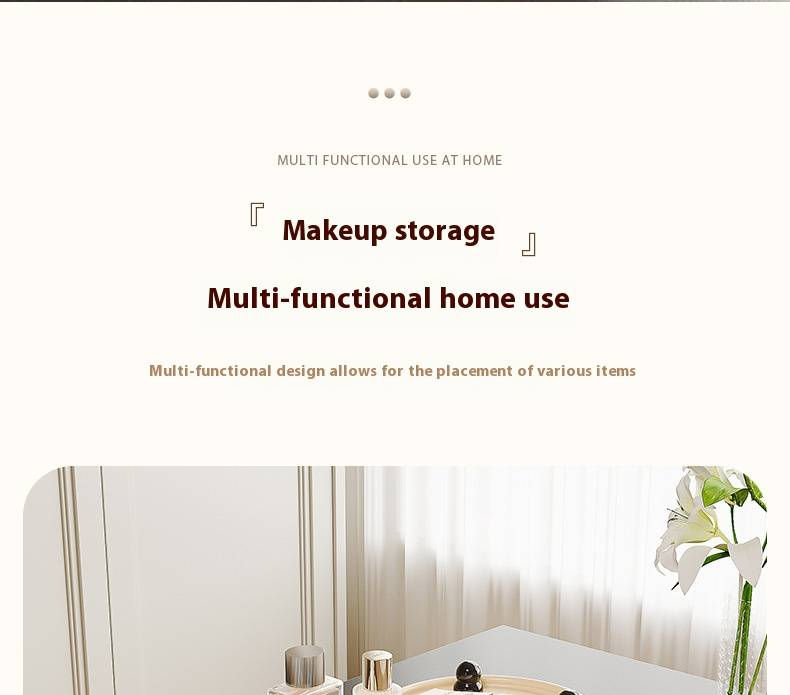 Multi-Functional Desktop Organizer – 2-Tier & 3-Tier Cup & Utensil Holder For Kitchen, Office, Bathroom (Round/Square/Wide, White)_voghion.com