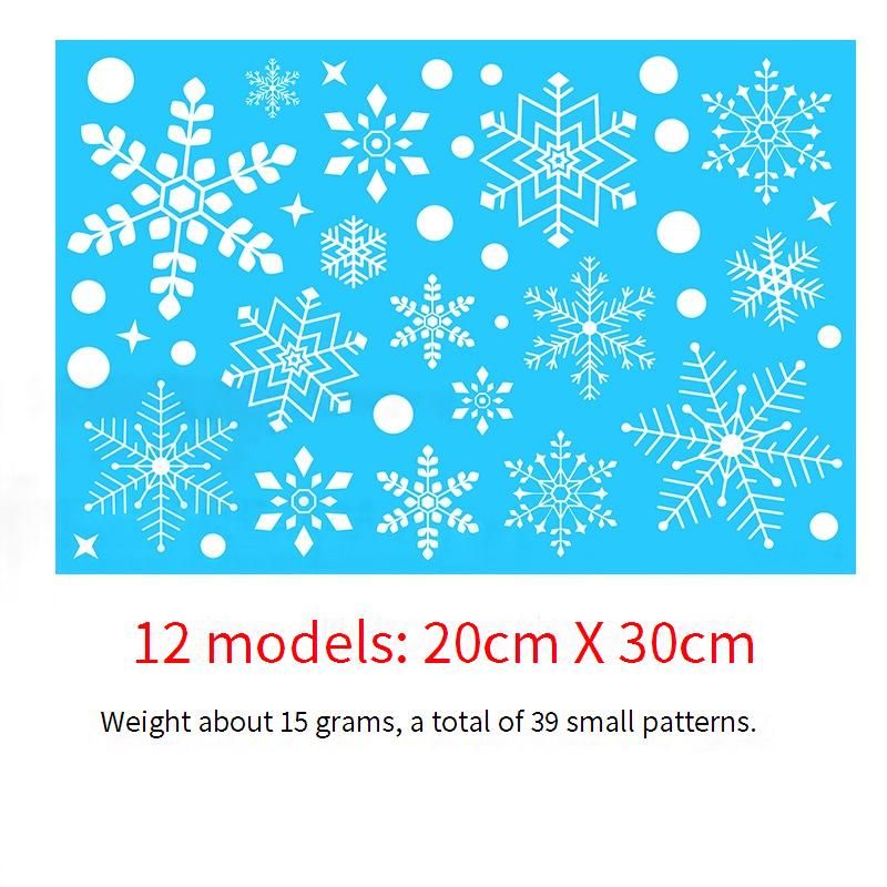 Weihnachts-Fensteraufkleber – 9 Farben, doppelseitige statische Aufkleber für Weihnachtsdekorationen, Wand- und Glasaufkleber, anpassbare Designs_voghion.com