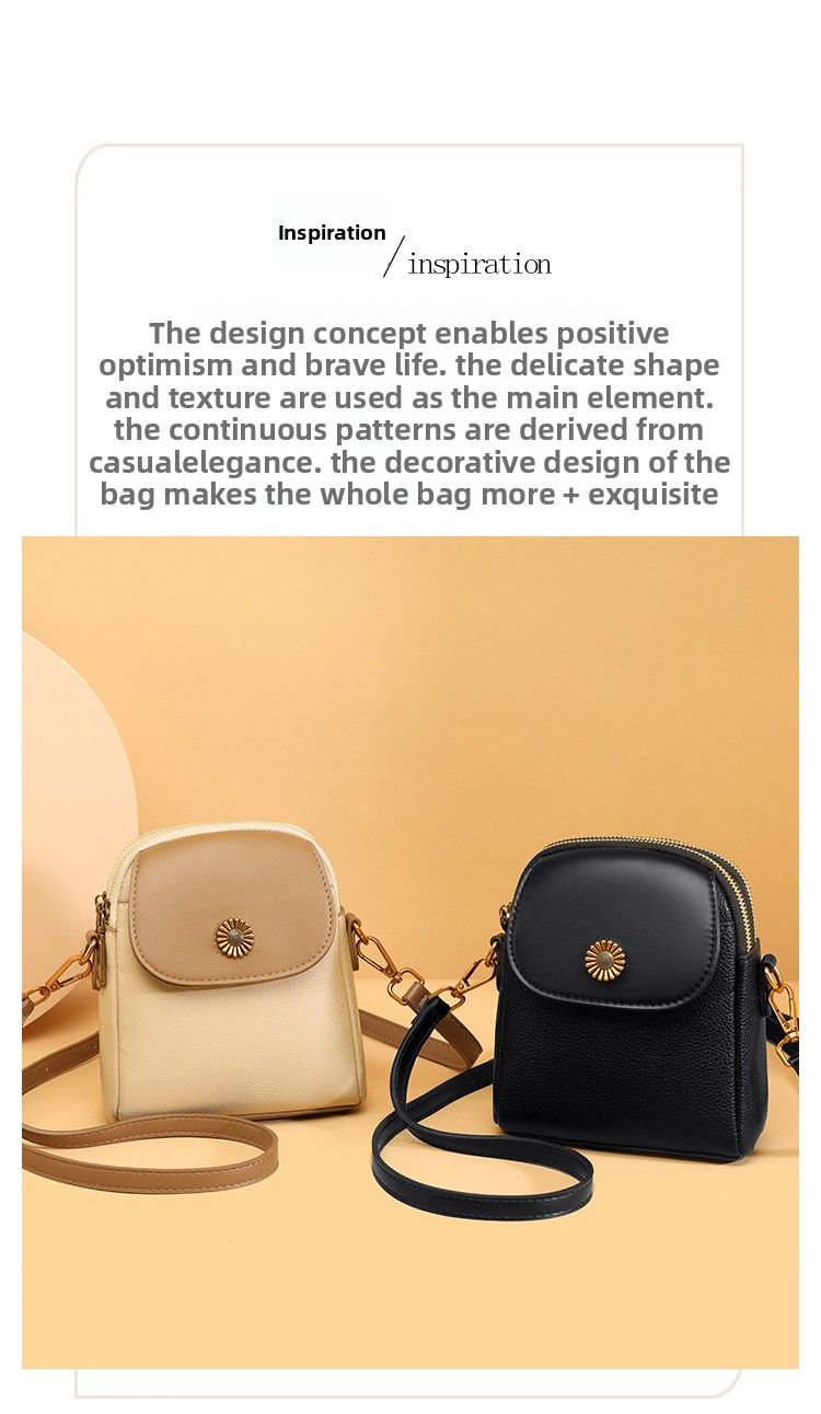 Borsa a tracolla per telefono 2025, nuova, elegante, piccola, casual, versatile, in vera pelle, da donna_voghion.com