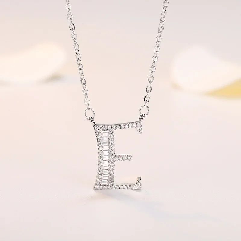 Klassiskt Sterg Sier Nytt Gnistrande A~Ö Bokstav Hänge Halsband Utsökt Ljus Charm Damsmycken Överraskningspresent_voghion.com