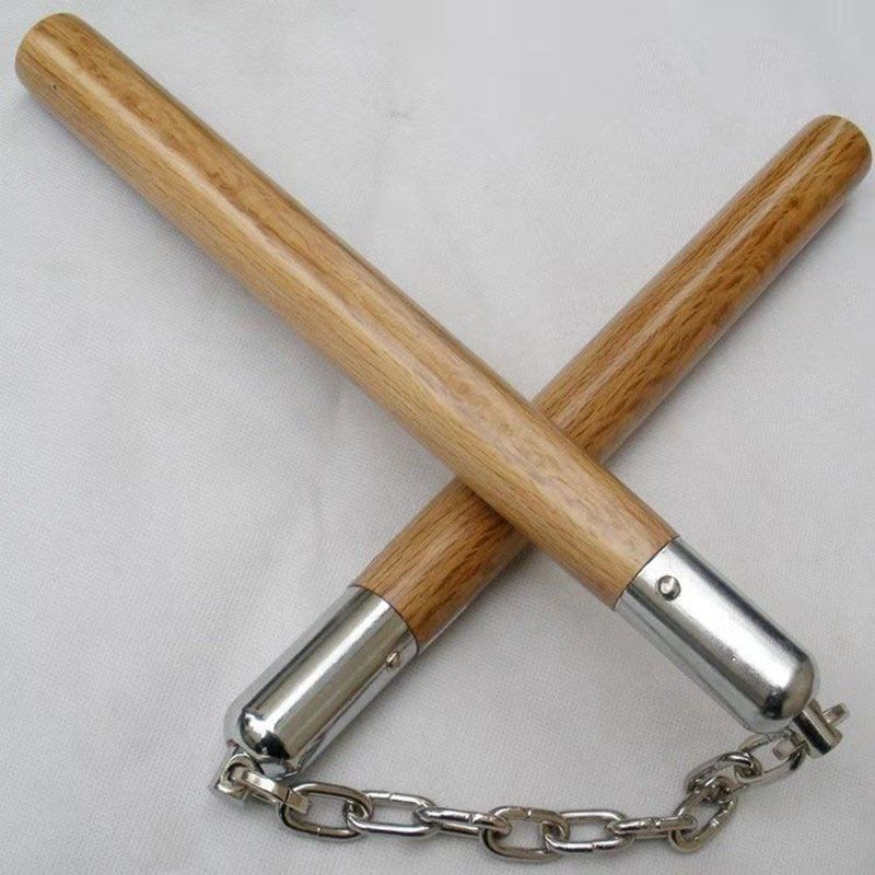 Log Nunchakus Massivholzkette Nunchakus Tatsächlicher Kampf Harte Nunchakus Kampfkunst Aufführungspraxis Selbstverteidigungsstock_voghion.com
