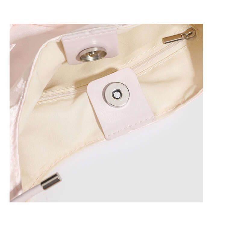Bowknot Clouds Bag, Cute Hundred Pleated Handbag, 2025 New Shoulder Armpit Bag Fashion Hundred_voghion.com