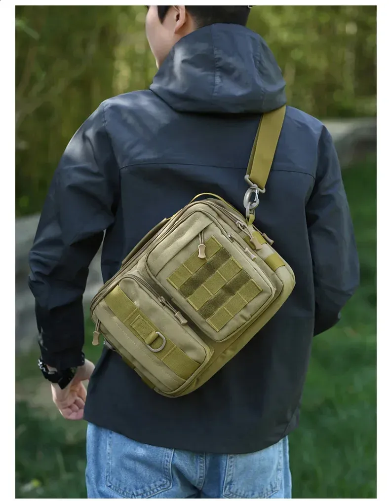 Borsa a tracolla tattica da escursionismo, da campeggio, da uomo, per escursionismo, arrampicata, pesca, tracolla, per esterni, weekend, Molle 250321l_voghion.com