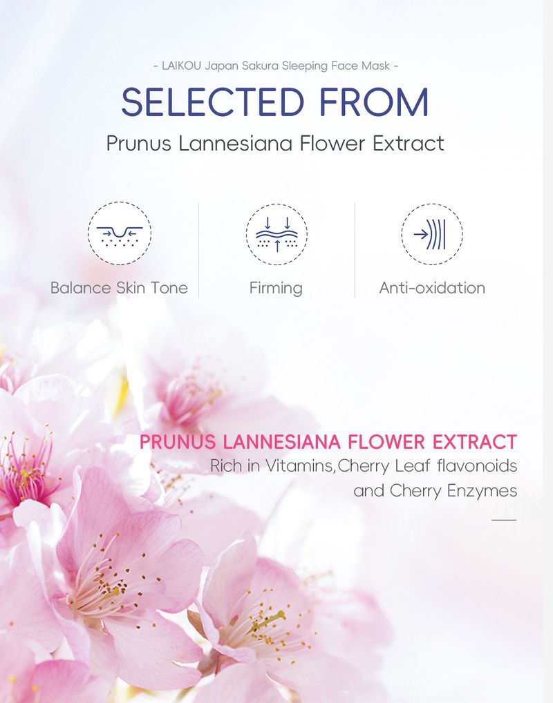 Maschera per dormire Laico Sakura, confezione da 3 pezzi, monouso, idratante e idratante._voghion.com
