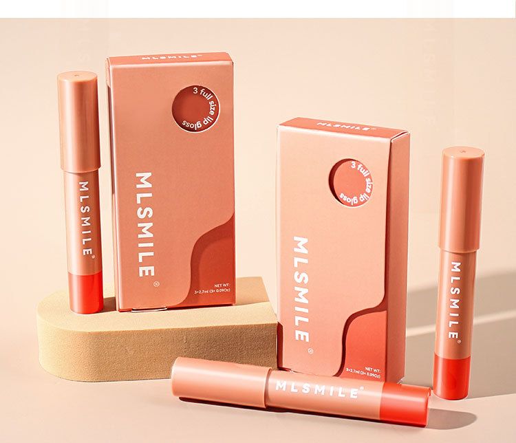 MLSMILE Moisturizing Lipstick Lip Balm Cross Border Lip Glaze Long Lasting Easy To Color Rotating Lipstick Pen Set_voghion.com