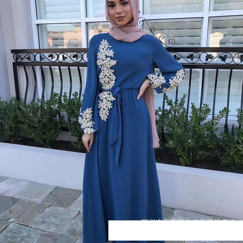 Neues muslimisches Robenkleid aus dem Nahen Osten für Frauen, großes, langärmliges Hui-Gebetskleid, Dubai-Roben-Damenbekleidung_voghion.com
