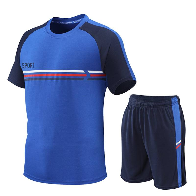 Ropa de hombre Traje deportivo Ropa de fitness para hombre Camiseta de manga corta de seda de hielo de secado rápido Traje deportivo para correr_voghion.com