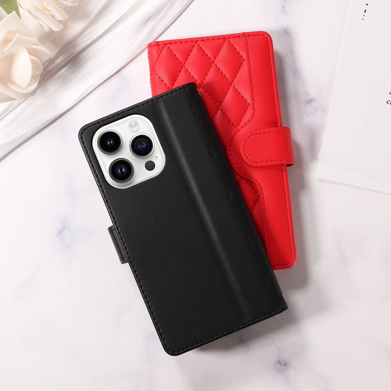 Leather Case For IPhone 13 14 15 16 Pro/Pro Max, Diagonally Across The Phone Case_voghion.com