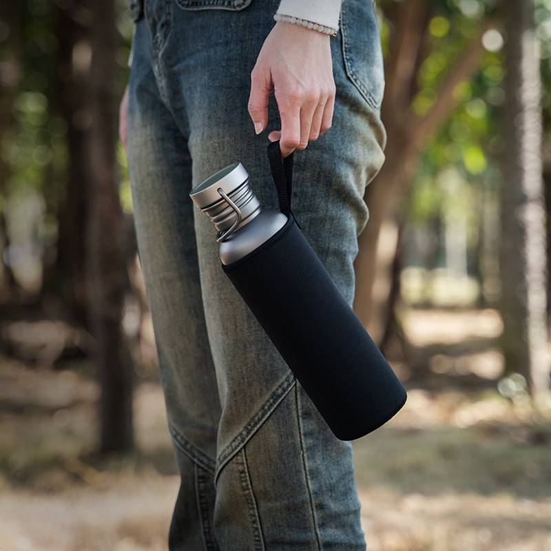 Pure Titanium Sports Kettle Outdoor Cycling Travel Portable Camping Water Bottle Lightweight Outdoor Camping Water Cup Can Boil Water_voghion.com