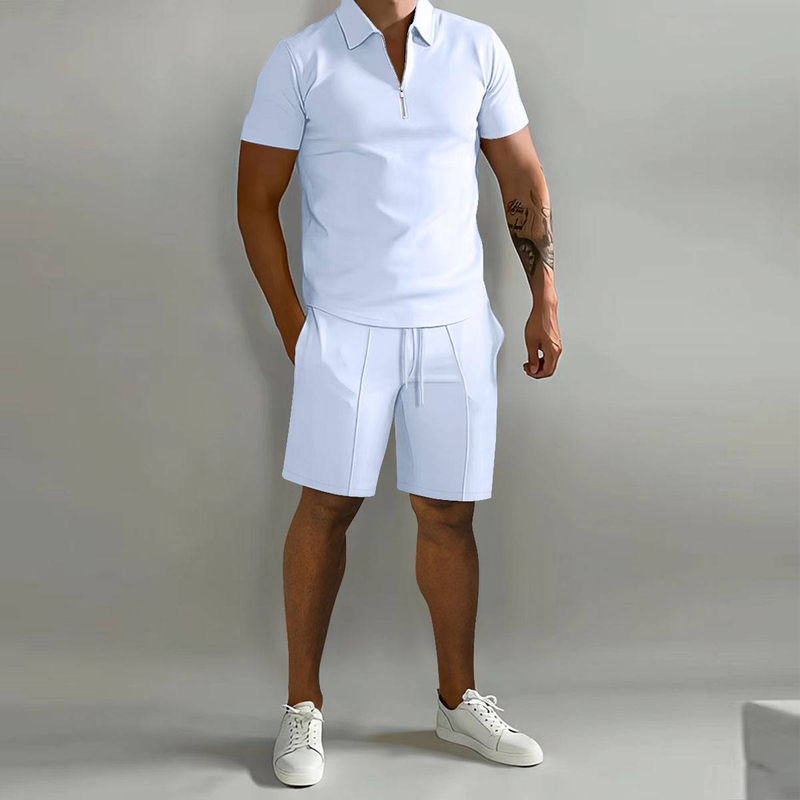 Neu Sommer männer Casual Lose Kurzen ärmeln Kurze-shorts Sportswear Set_voghion.com