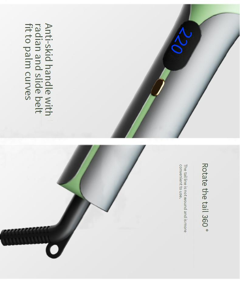 Ionen-Glättungskamm – Manueller Styler ohne Hitze für schadensfreies Haar Tragbare 2-in-1-Volumenbürste_voghion.com