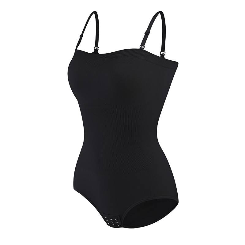 Body moldeador con tirantes ajustables para mujer: corsé sin costuras con control de abdomen y tirantes desmontables, ropa interior adelgazante de talla grande para todas las estaciones._voghion.com