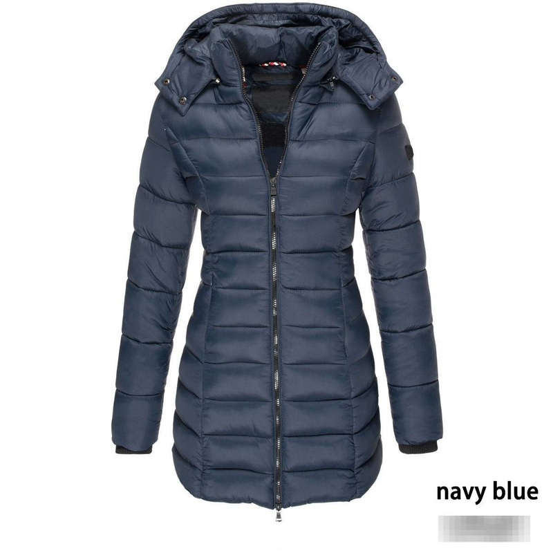 Elegant Winter Women's Long Puffer Coat With Slim Fit, Warm Cotton Filling, And Stylish Trench Design – Available In 7 Classic Colors (S-XXXL)_voghion.com