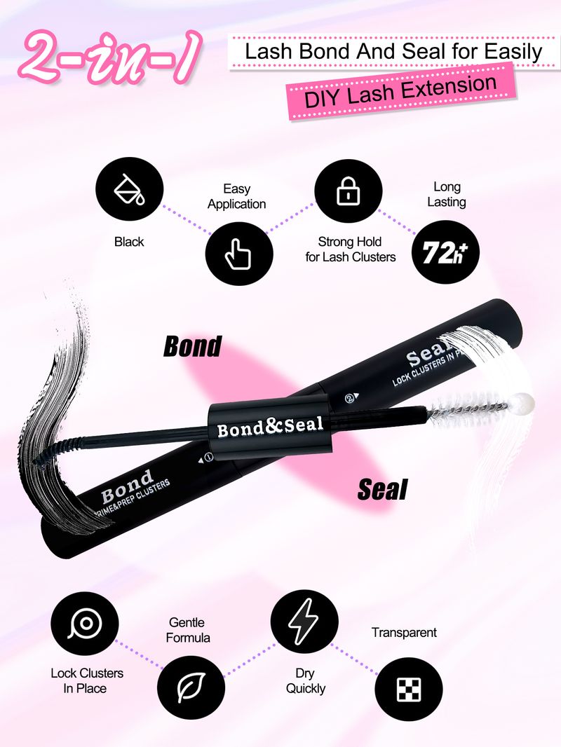 240pcs DIY Lash Extension Kit 12-16mm Length Mixed 60D+80D 2 Styles Mixed Individual False Lashes , Eyelashes Set_voghion.com