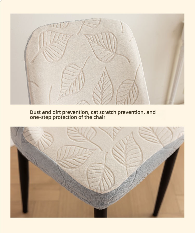 Coprisedie elastiche per sedie da pranzo – Coprisedie elasticizzate moderne (antiscivolo, resistenti, antipolvere, con motivo a foglie, diverse opzioni di colore)_voghion.com