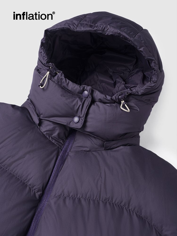 Männerkleeder liicht a portabel Puff Daunenjacke trendy Mark Hierscht a Wanter nei Samt effen Faarf Kapuzenjacke fir Männer_voghion.com